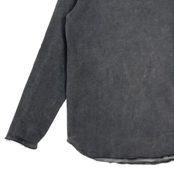 New Mods London Men US L Large 100% Cotton Sweatshirt Long Sleeve Gray Sweater - Picture 9 of 11